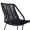 Armen Living Clip Indoor Outdoor Stackable Steel Dining Chair with Black Rope, PK2 LCCPSIBL - alternate 4